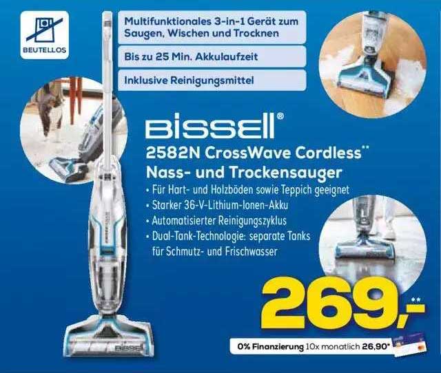 Bissell 2582n Crosswave Cordless Nass- Und Trockensauger Angebot bei ...