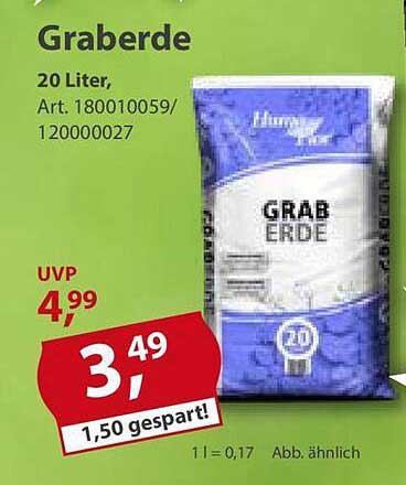 Graberde 20 Liter Angebot bei Sonderpreis Baumarkt 1Prospekte.de