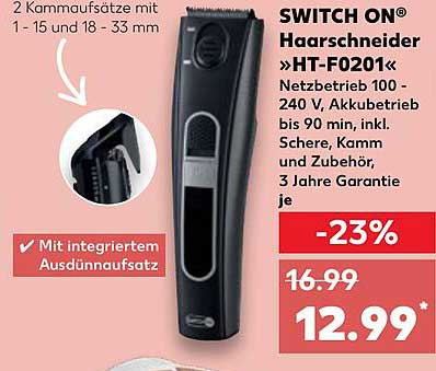 Switch On® Haartrockner HD-F0201 schwarz