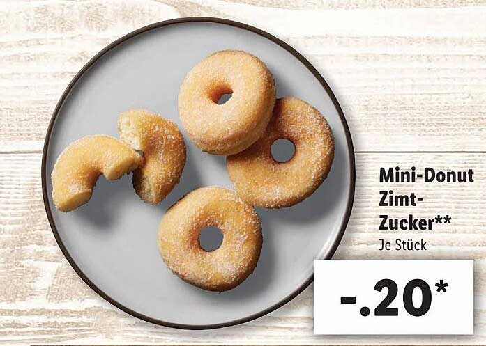 Minidonut Zimtzucker Angebot bei Lidl 1Prospekte.de