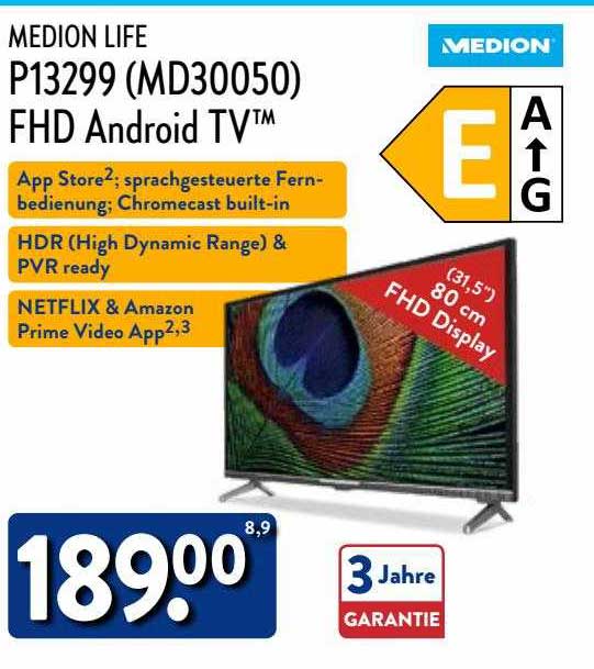 Medion Life Fhd Android Tv Angebot bei ALDI Nord 1Prospekte.de