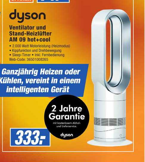 HEM Expert Dyson Ventilator Und Stand-heizlüfter Am 09 Hot+cool