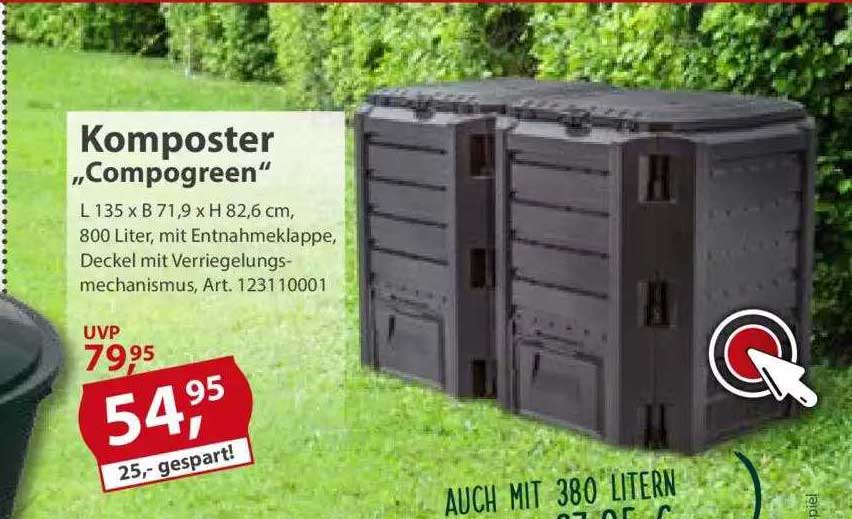 Sonderpreis Baumarkt Komposter „compogreen“