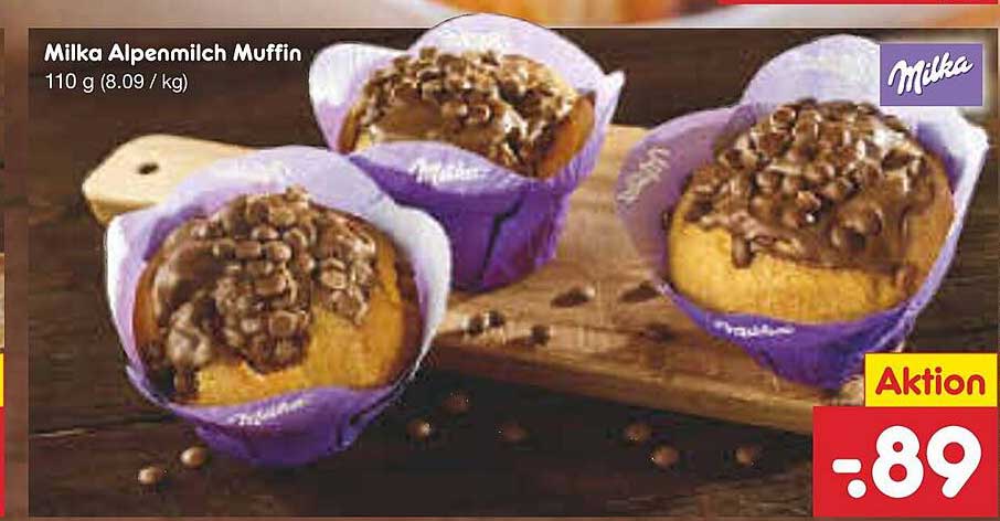 Milka Alpenmilch Muffin Angebot bei Netto Marken Discount