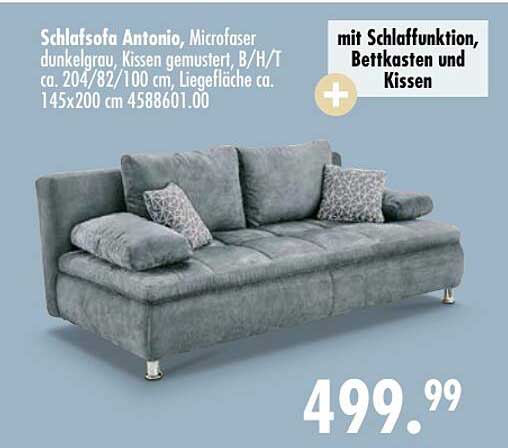 Schlafsofa Antonio Angebot bei Möbel Boss 1Prospekte.de