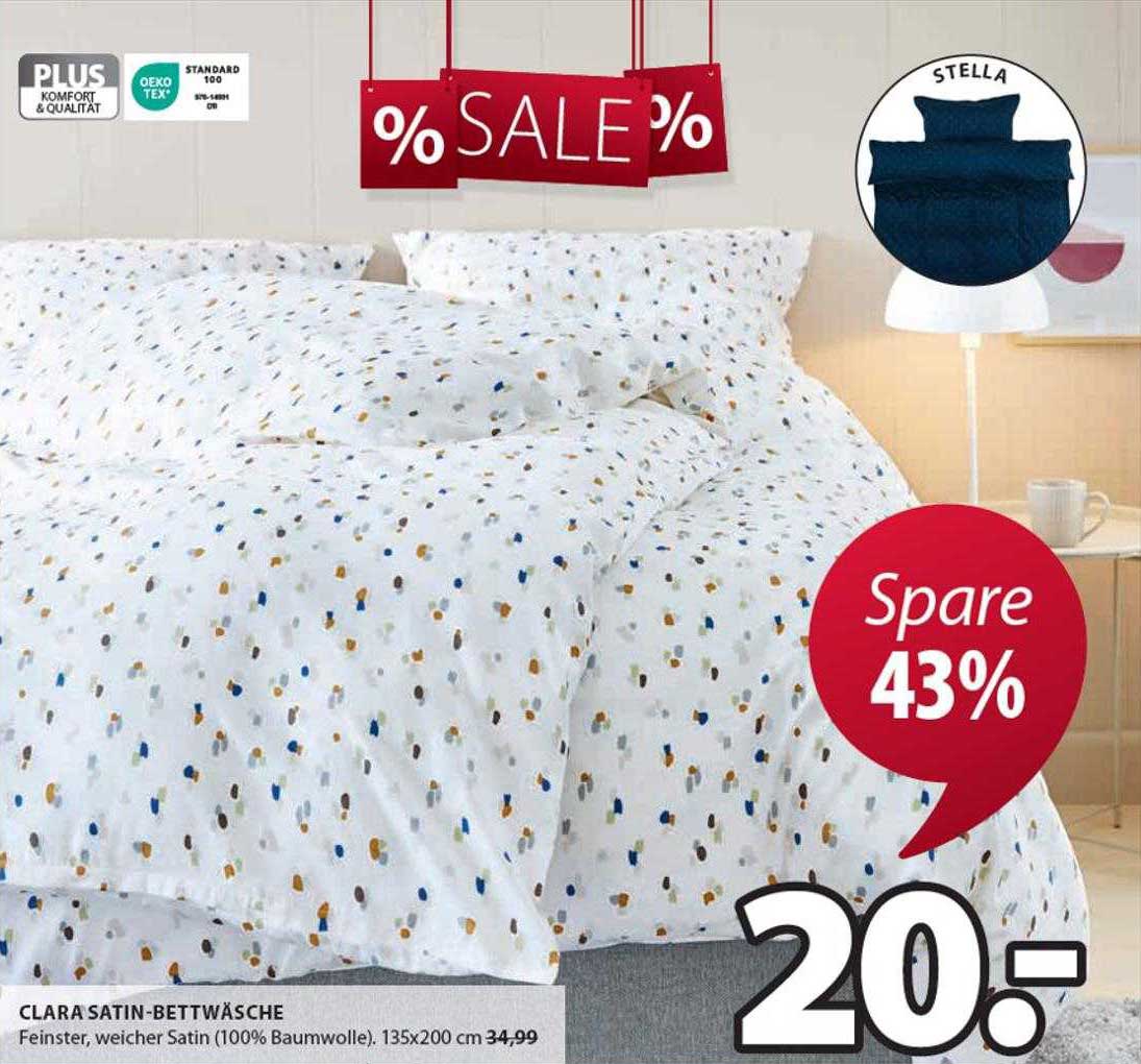 Clara Satinbettwäsche Angebot bei Jysk