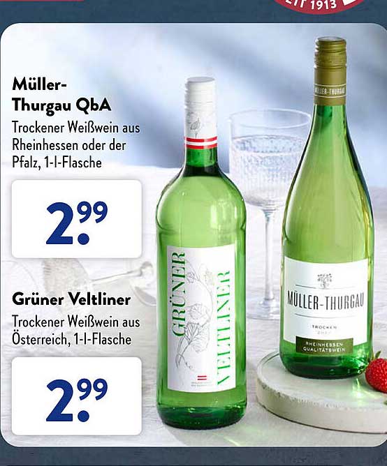 Müller-thurgau Qba Angebot bei ALDI SÜD