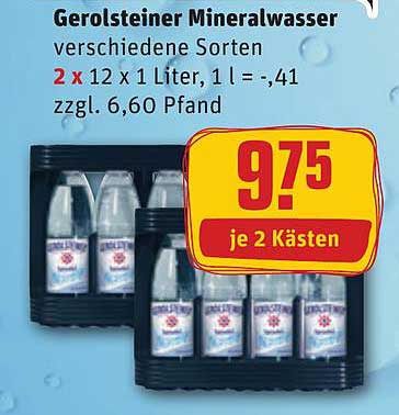 REWE Kaufpark Gerolsteiner Mineralwasser