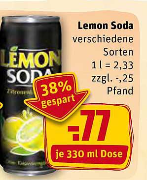 REWE Kaufpark Lemon Soda