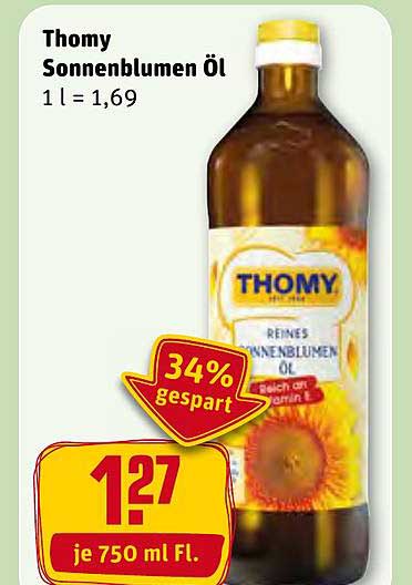 REWE Kaufpark Thomy Sonnenblumen öl