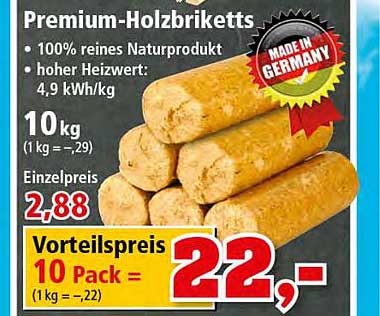 Thomas Philipps Premium Holzbriketts 10 Kg