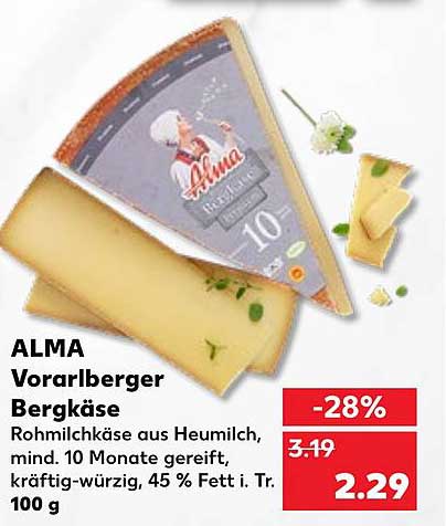Kaufland Alma Vorarlberger Bergkäse