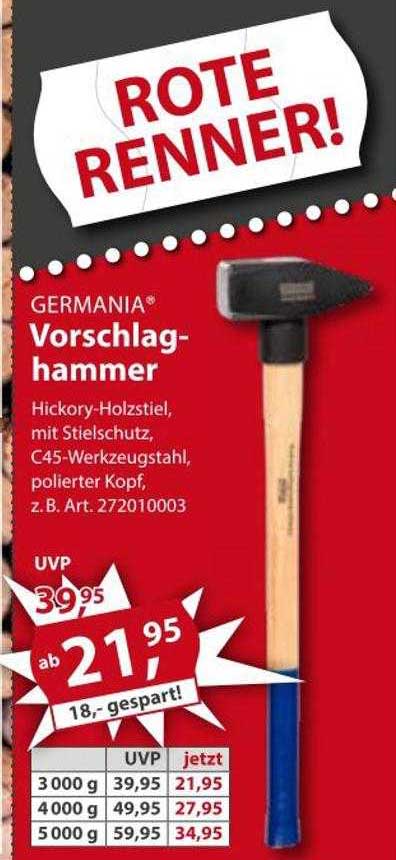 Sonderpreis Baumarkt Germania Vorschlag Hammer