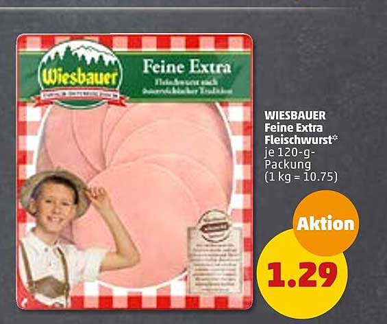 Wiesbauer Feine Extra Fleischwurst Angebot bei Penny - 1Prospekte.de