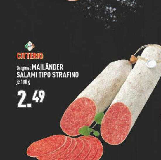 Citterio Mailänder Salami Tipo Strafino Angebot bei Marktkauf ...