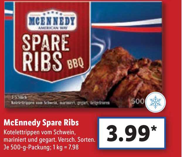 bei Spare Mcennedy Lidl Angebot Ribs