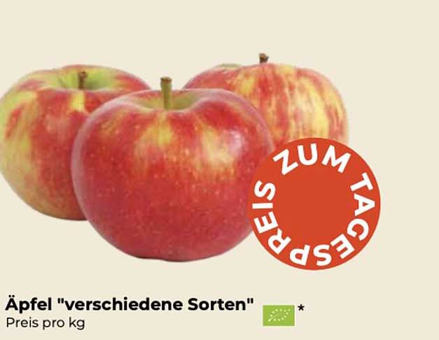 Pro Biomarkt äpfel „verschiedene Sorten “