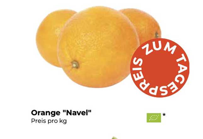 Pro Biomarkt Orange „navel“