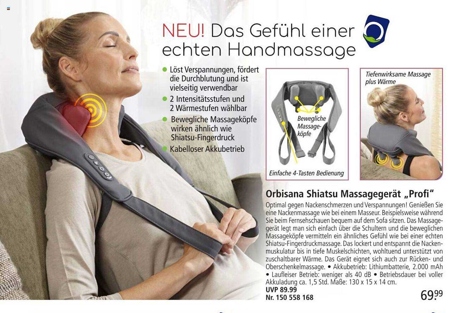 Sanitas Shiatsu Fußmassagegerät „sfm 34“ Angebot bei Lidl | Massagegeräte