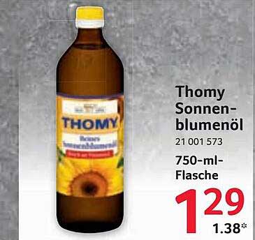 Selgros Thomy Sonnenblumenöl
