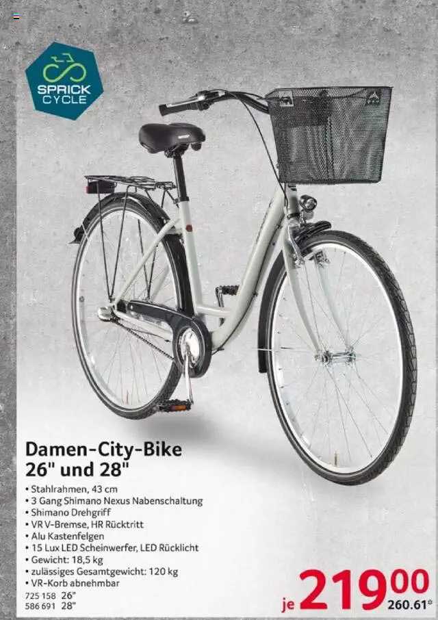 Sprick Cycle Damen-city-bike 26