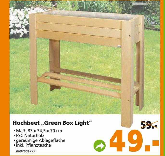 Hochbeet „green Box Light“ Angebot bei Globus Baumarkt