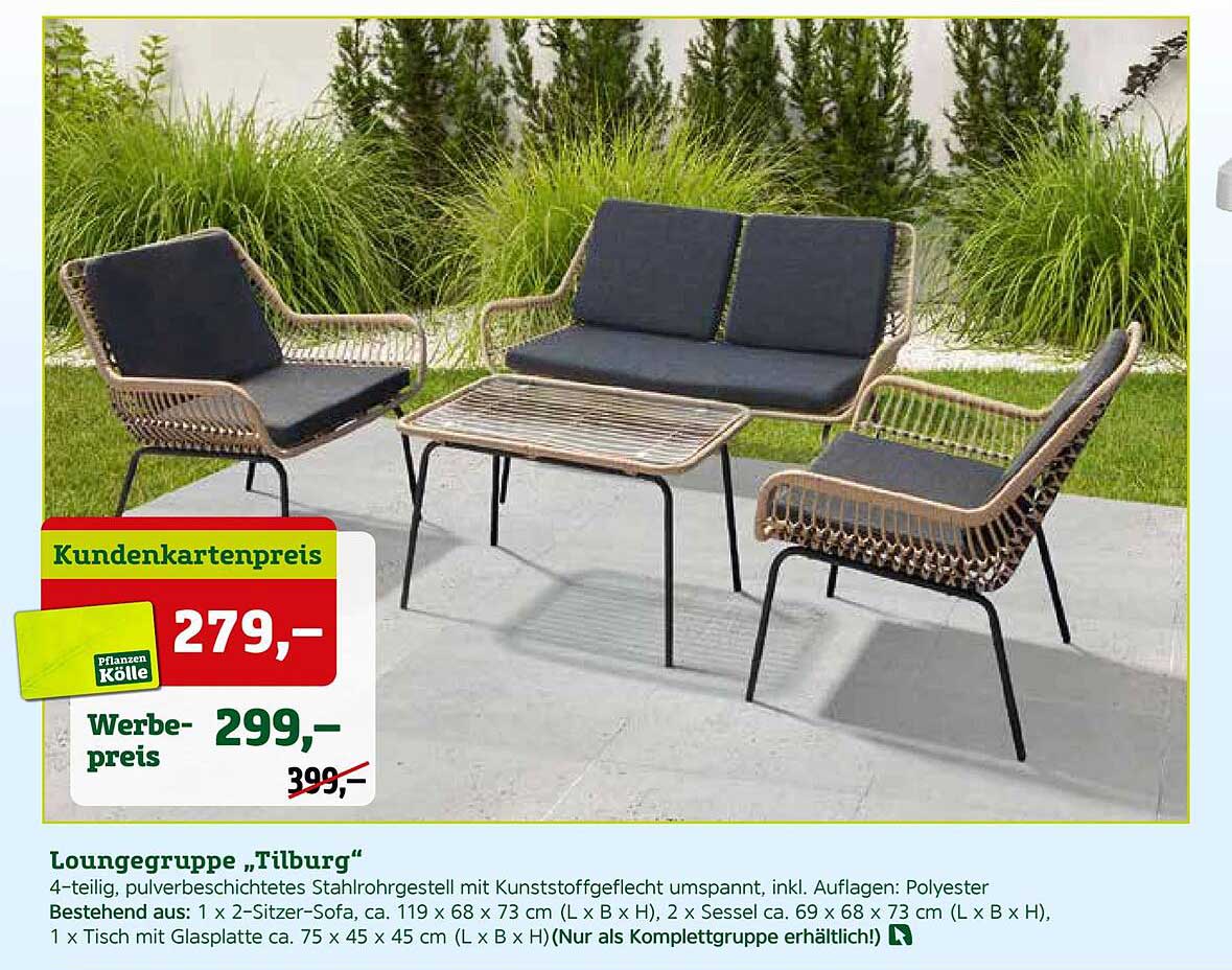 Kundenkartenpreis Loungegruppe Angebot bei Pflanzen Kölle 1Prospekte.de