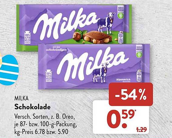 Milka Schokolade Angebot bei ALDI SÜD 1Prospekte.de