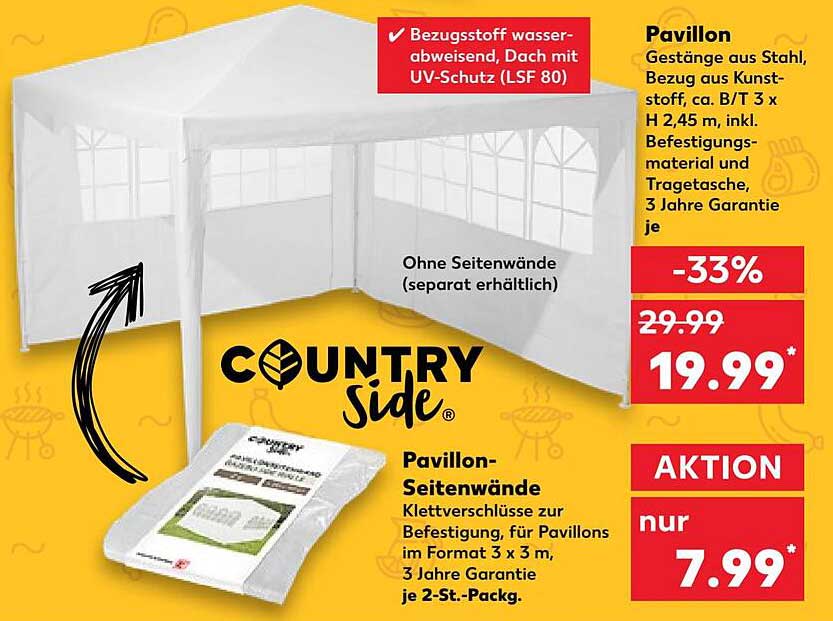 Pavillon, Pavillonseitenwände Angebot bei Kaufland