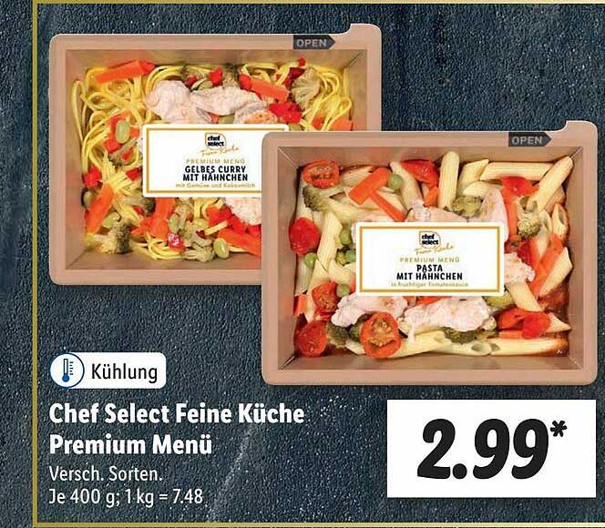 Select Chef Menü Feine Lidl Küche bei Angebot Premium