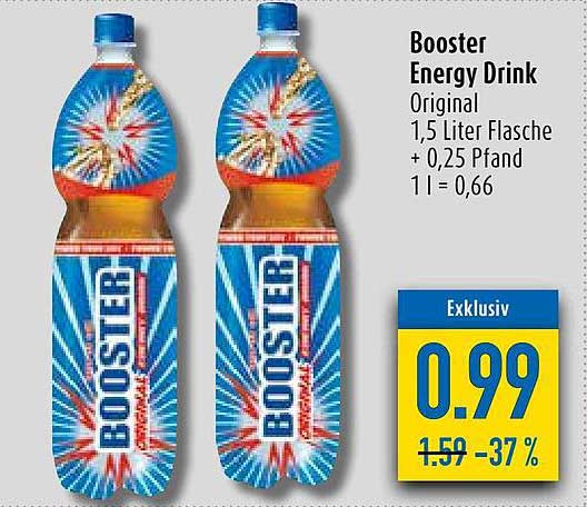 Booster Energy Drink Angebot bei Diska