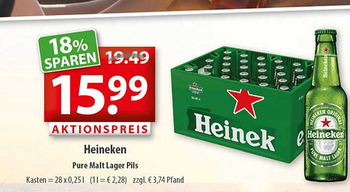 Getränkeland Heineken Pure Malt Lager Pils