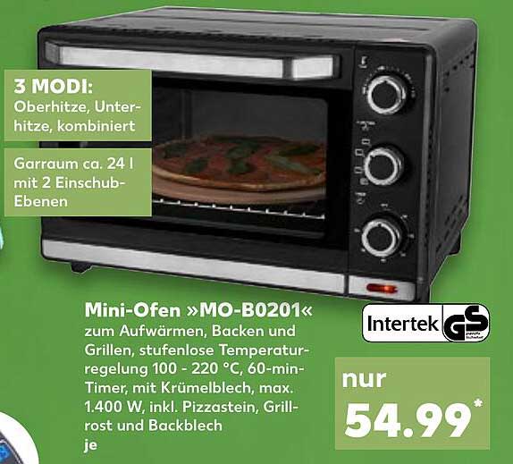 Kaufland Intertek Mini-ofen „mo-b0201“