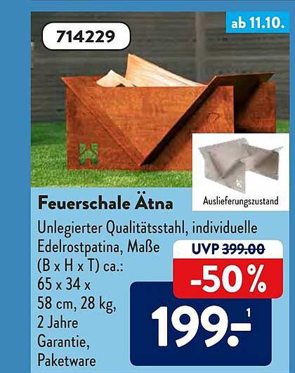 Feuerschale ätna Angebot bei ALDI SÜD 1Prospekte.de