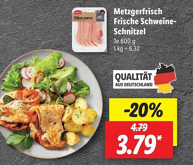 Frische bei Angebot Metzgerfrisch Lidl Schweine-schnitzel