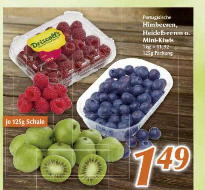 Himbeeren Heidelbeeren O. Mini Kiwis Angebot bei Inkoop - 1Prospekte.de