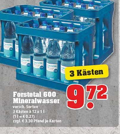 Trinkgut Forstetal 600 Mineralwasser