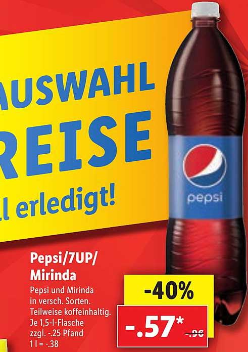 Pepsi7up Mirinda Angebot bei Lidl 1Prospekte.de