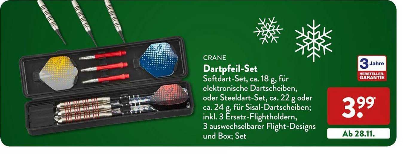 ALDI Nord Crane Dartpfeil-set