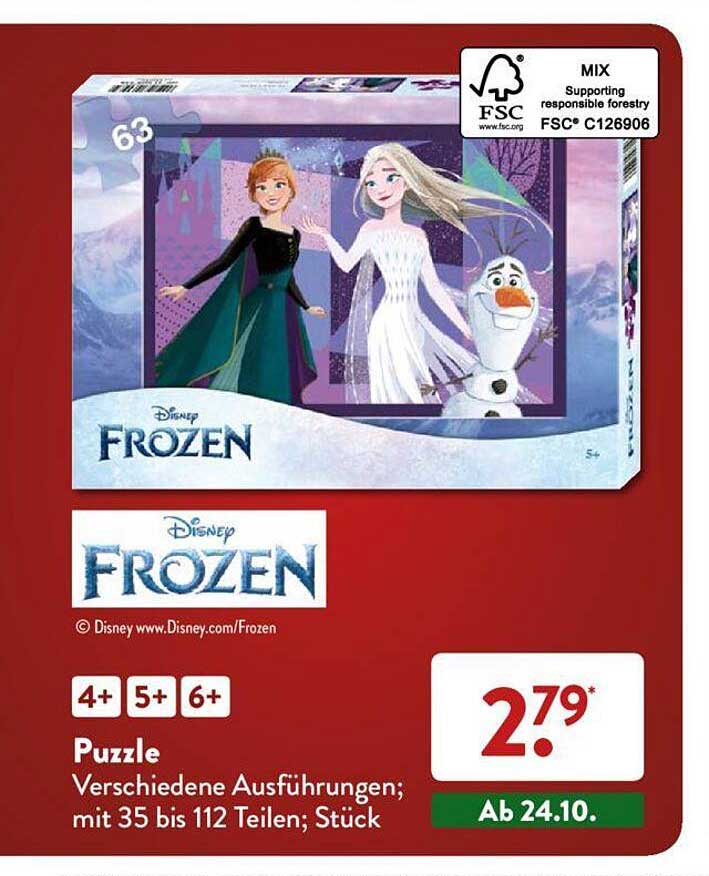 ALDI Nord Puzzle Disney Frozen