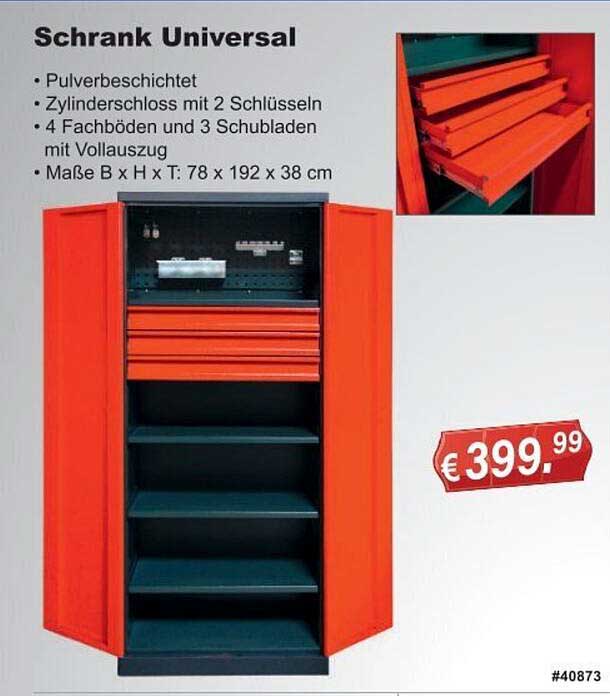 Schrank Universal Angebot bei Stabilo Fachmarkt 1Prospekte.de