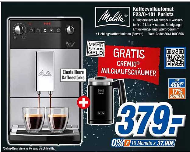 Expert Klein Melitta Kaffeevollautomat F23-0-101 Purista