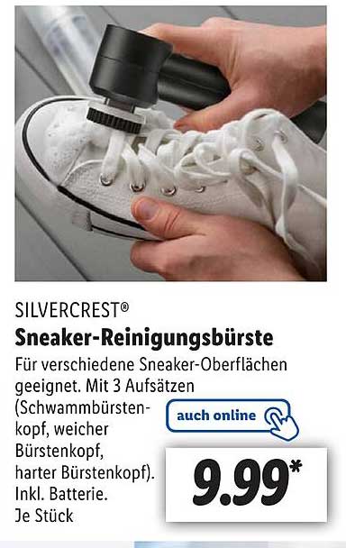 Silvercrest Sneaker-reinigungsbürste Angebot Lidl bei