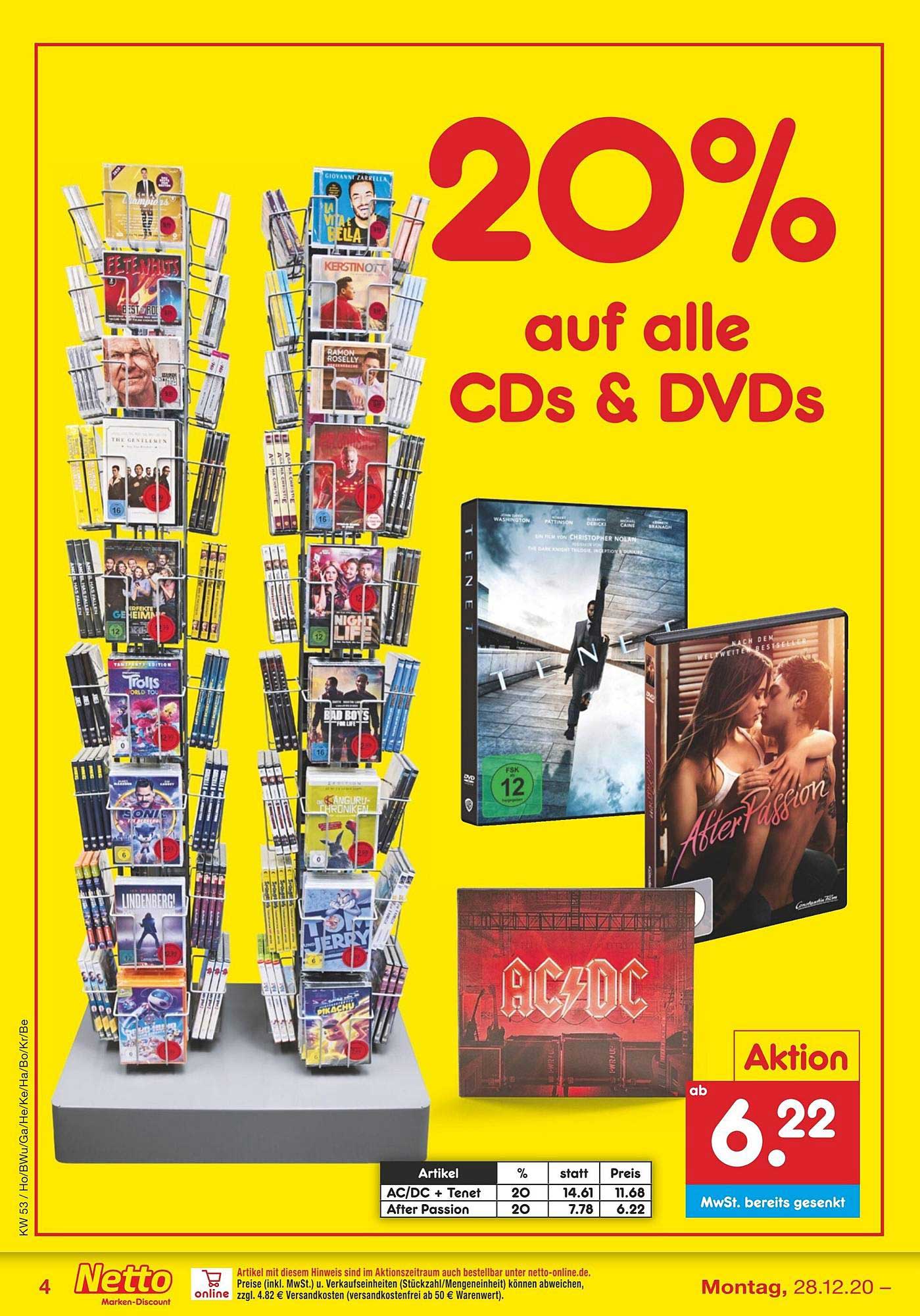Cds & Dvds Angebot Netto Marken
