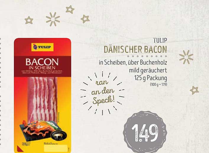Tulip Dänischer Bacon Angebot bei Edeka Struve