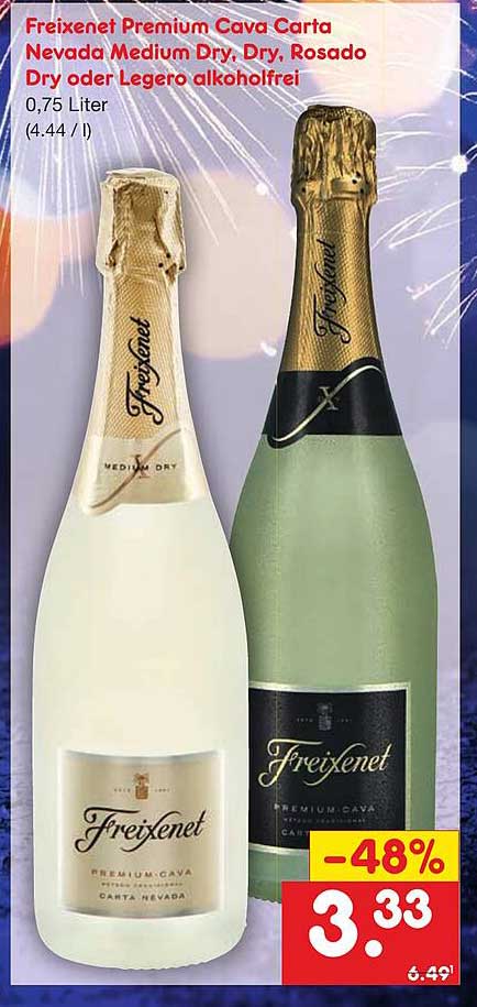Welcher Discounter Hat Freixenet Im Angebot Freixenet Premium Cava Carta Nevada Medium Dry, Dry, Rosado Dry Oder