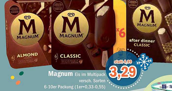 Magnum Eis Im Multipack Angebot bei Aktiv Irma 1Prospekte.de