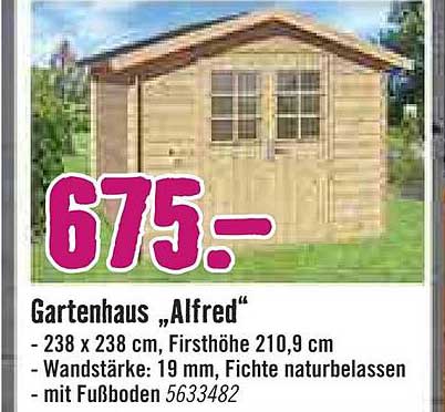 Hornbach Gartenhaus „alfred”
