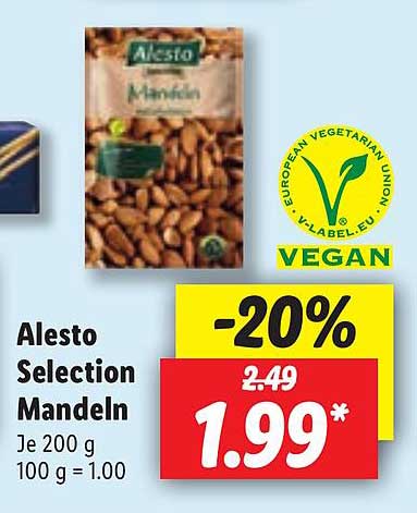 Alesto Selection Mandeln Angebot bei Lidl
