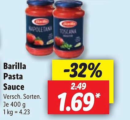 Barilla Pasta Sauce Angebot bei Lidl 1Prospekte.de